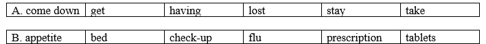 7.1. Vocabulary - Unit 7. Take a deep breath - SBT Tiếng Anh 9 English Discovery 3 1