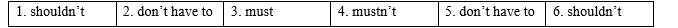Tiếng Anh 9 Unit 4 Language focus: Ability, advice and obligation 5 1