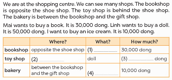 Tiếng Anh lớp 4 Unit 18 lesson 3 trang 56 Global Success 3 1